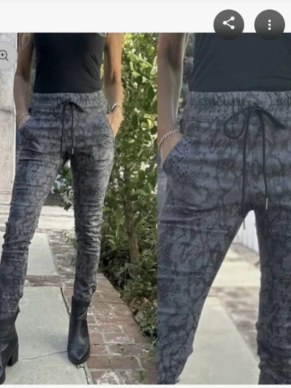 Like New! BEVY FLOG Python Snake Shely Pants Size 28